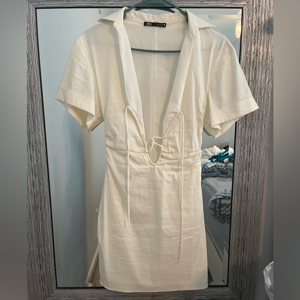 Zara White Dress size XS